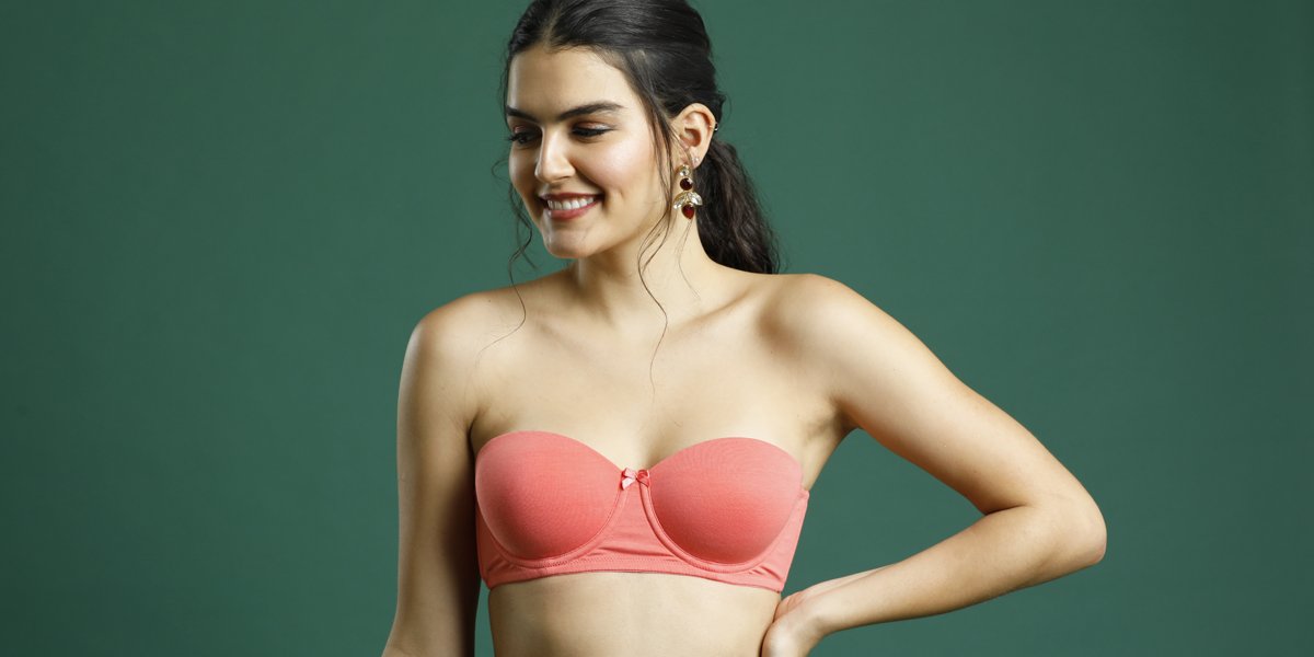 Zivame Padded Wired 3/4th Coverage Multiway Bra - Pink