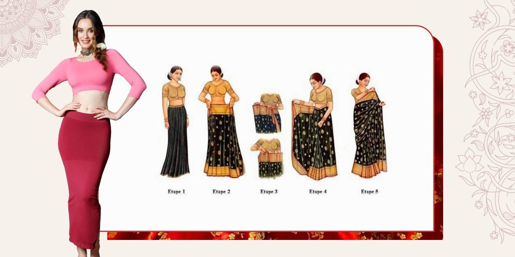 bridal saree draping