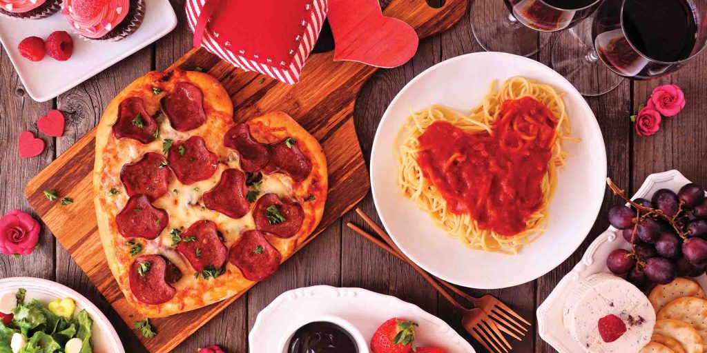 Cooking together for Valentine's day