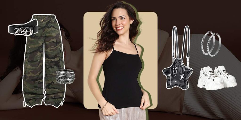 Cargo pants and tops