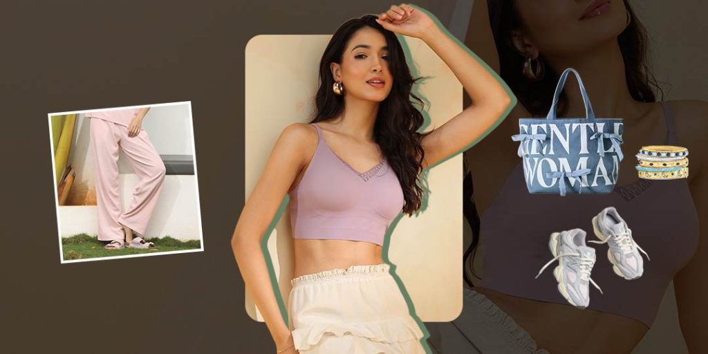 Lounge pants and bralette