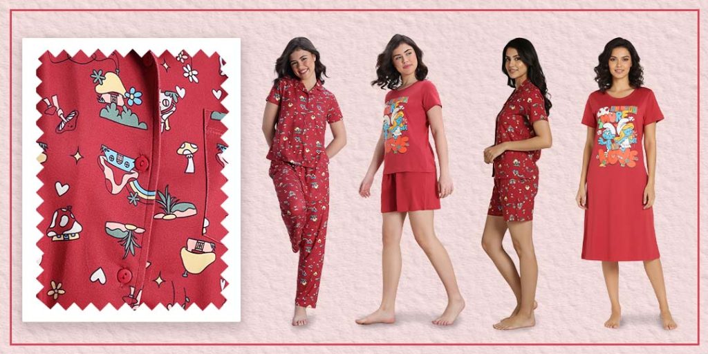 The Smurf Cartoon Nightwear